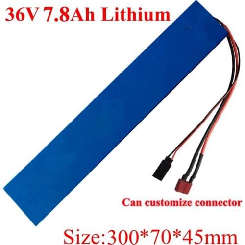 7.8ah 36v lithium battery Li ion 18650 7800mah bicycle battery 36v 10ah for 600W Millet electric scooter E-moped Balancing car