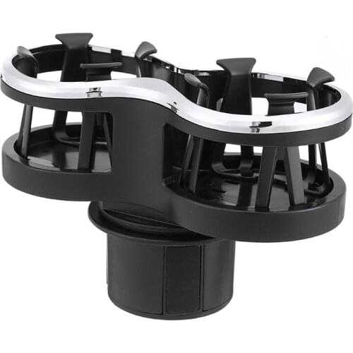 Mayitr 1pc Car Auto Double Hole Water Cup Holder Drink Beverage Mug Holder Cup Holders Support Accessories