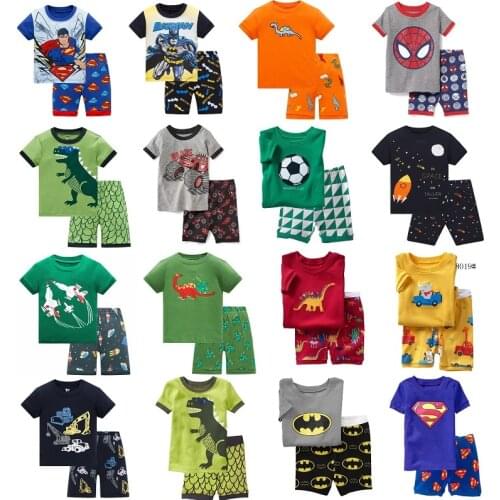 Pajamas For Girls Summer Childrens Pajamas Sets Kids Short Sleeve Pyjamas Baby Boys Cotton Pijama Sleepwear