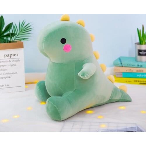 Lovely Dinosaur Plush Doll Huggable Cartoon Down Cotton Toy Nap Lying Pillow Toy Couple Backrest Soft Creative Doll