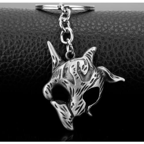 Dongsheng Game LOL Hero Eternal Hunters Kindred Symbol Vintage Keychain Alloy Pendant Necklace Gift For Women Men Jewelry Gift-5