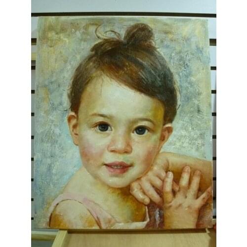 Portrait oil painting one person, Artist custom painted from your photograph in different sizes painted on canvas