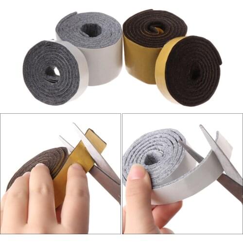 2/2.5/3/4/5cm Self-Adhesive Felt Furniture Leg Pad Anti-slip Mat Floor Protector Wear-resisting Chair/Table Leg Sticky Back