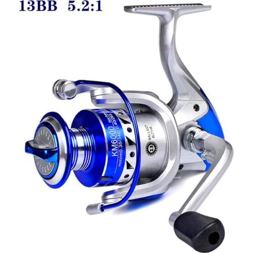 Spinning Fishing Reel 1000-6000 5.2:1 Metal Gapless Fishing Wheel Spinning Reel For New Fishing Vessel
