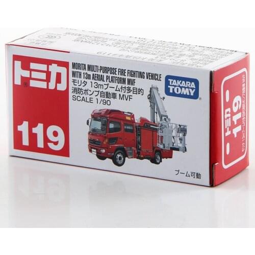 Takara Tomy Tomica 1/90 MORITA MULTI-PURPOSE FIRE FIGHTING VEHICLE Metal Diecast Model Toy Car New in Box #119