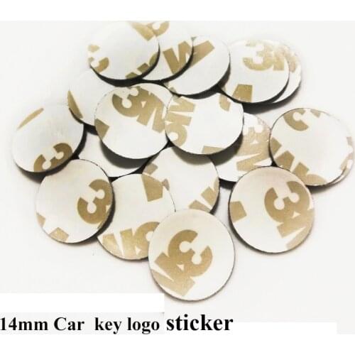 50pcs 14mm car key fob sticker logo car emblem sticker car control key badge