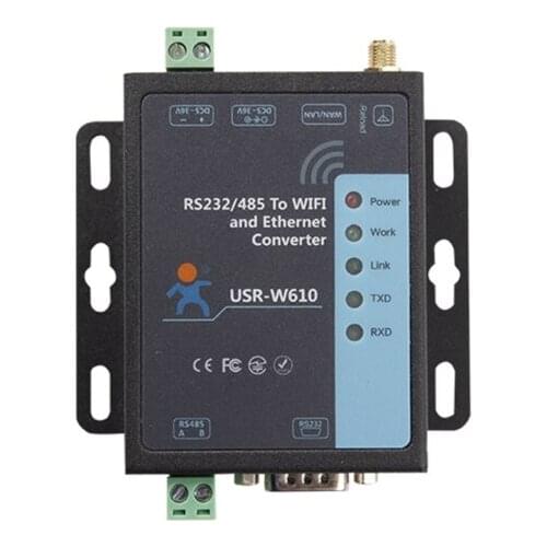 USR-WIFI232-W610 Serial RS232/RS485 to Wifi/RJ45 Converters Wifi Module ISO9001 Certificate