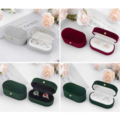 Velvet Silk Pair Ring Box Wedding Ring Box Single Ring Box Wedding Proposal Farewell Jewelry Box