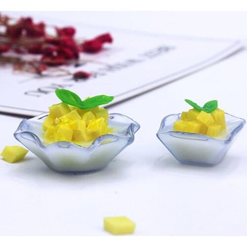 1pcs 1/12 Scale Miniature Dollhouse Mango Coconut Syrup Pretend Food for for1/6 Doll Kitchen toys