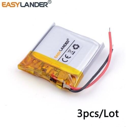 3pcs/Lot 3.7v lithium Li ion polymer rechargeable battery 401822 110mAh For GPS Tablet PC Digital Products 041822
