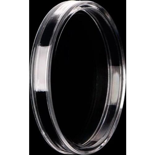 60 Pcs Clear Round 41mm Direct Fit Coin Capsules Holder Display Collection Case With Storage Box For 1 oz American Silver