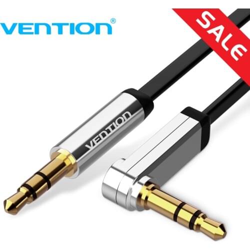 Vention 3.5mm Jack Audio Cable 3.5 Male to Male Cable Audio 90 Degree Right Angle AUX Cable for Car Headphone MP3/4 Aux Cord