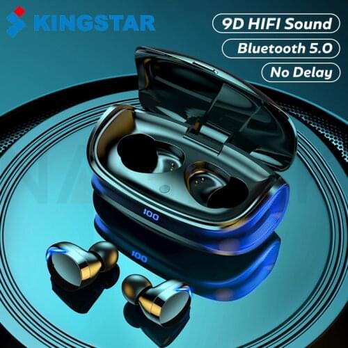 TWS Bluetooth Earphone Wireless Headphone Noise Cancelling 9D HiFi Stereo Gaming Earbuds Sport Handsfree Headset With Microphone