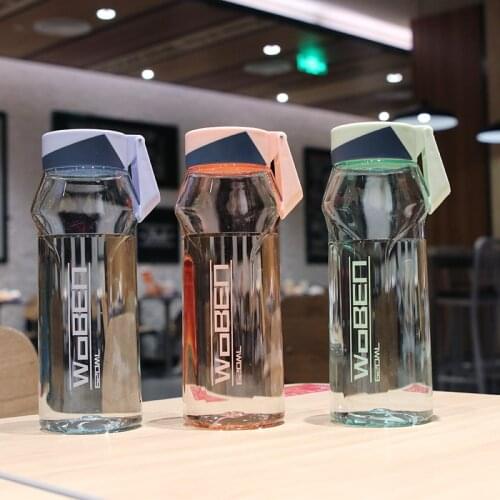 Outdoor Sports Water Bottle Portable Leakproof Shaker Bottle Fitness Running Gym Training Plastic Sports Bottles 620ML Water Cup