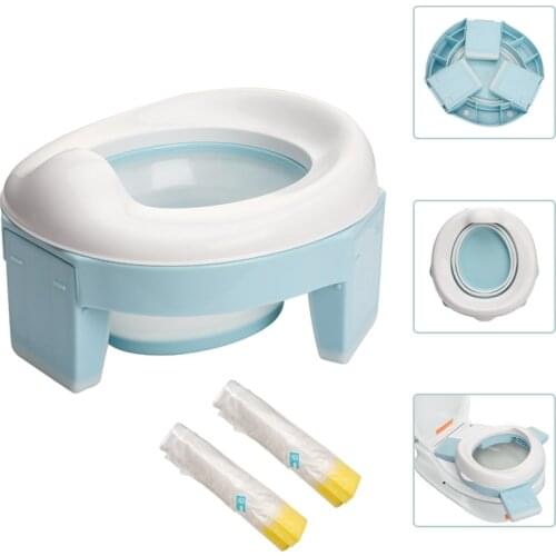 Baby Foldable Silicone Toilet seat Portable Travel Potty Collapsible Training Boys Girls Toilet Bowl For Childrens Pots