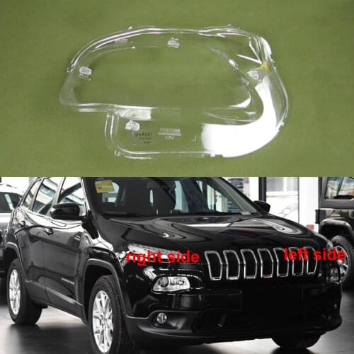 For Jeep Cherokee 2016 2017 2018 Lampshade Headlamp Cover Glass Lamp Shell Mask Headlight Shell