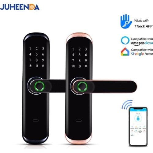 TTLock Electronic Smart Door Lock With APP Remotely / Biometric Fingerprint / RFID Card / Bluetooth Password / Key Unlock