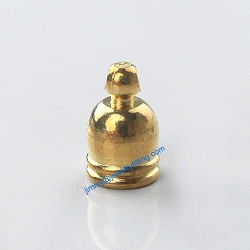 Jewelry findings Metal End caps for laether cord; crimp end cap; chain end caps 6*9.5mm 2000pcs