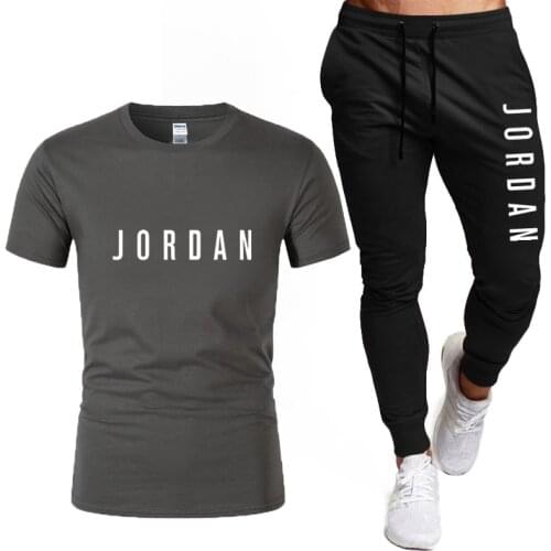 Polyester T-shirt And Sports Trousers SuitableForSpringAnd Summer