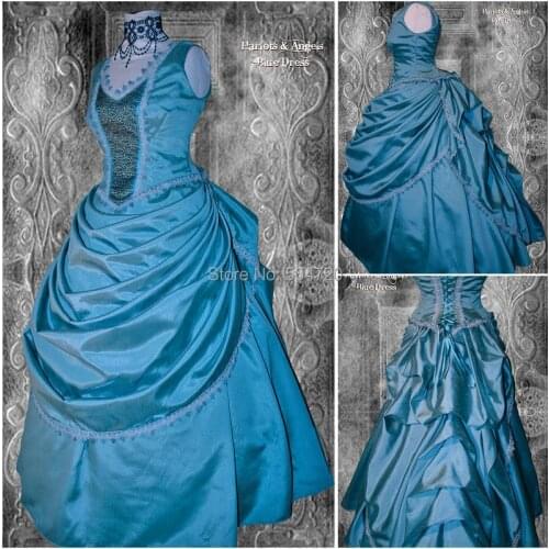 Custom madeR-373 Custom Made 18 Century Civil War Southern Belle Ball Gown evening Dress/Victorian dresses/Renaissance dress
