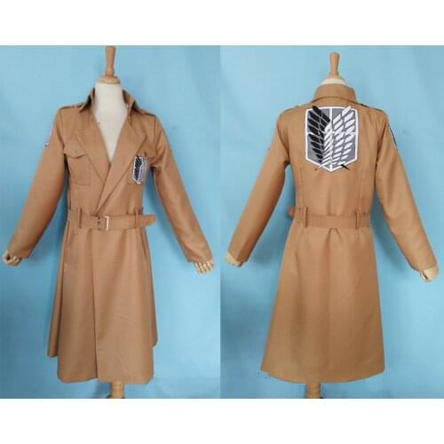 Attack on Titan Shingeki no Kyojin jacket eren coat costume Long windbreaker