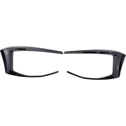 DWCX 2pcs Rear Bumper Spoiler Fog Light Lamp Cover Trim Fit For Volkswagen Golf 7 GTI R GTD MK7 2012 2013 2014 2015