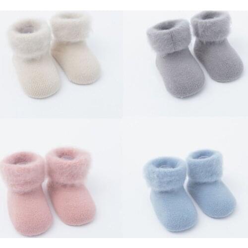 Baby socks rubber anti slip floor cartoon kids Toddlers autumn winter Fashion thick newborn Cute 0-6-12month