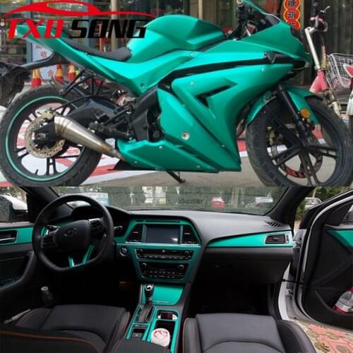 Lake blue Matt Metallic Vinyl Film Chrome Metallic Car Wrap Foil With Air Release Sticker Film Motorcycle Wrapping Decal