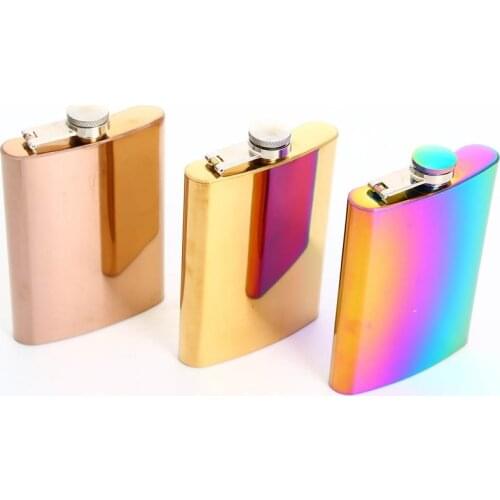 Portable 8oz Stainless Steel Hip Flask Russian Wine Mug Wisky Bottle Drinkware Alcohol Bottle For Drinker Gifts