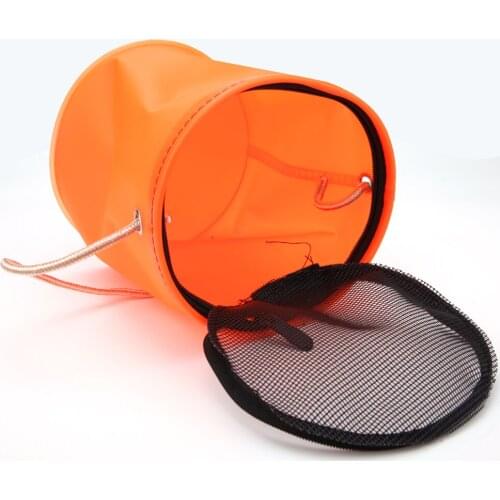 1Pcs Portable Camping Hiking Fishing Bucket Tackle Tools Wholesale Outdoor Fish Tackles Canvas Bag Folding Bucket