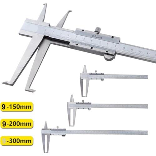 Inside groove Vernier Caliper 9-150/200/300mm 0.02 Micrometer Steel Inner Calipers 2 Claw Metric/Inch Measuring Instrument