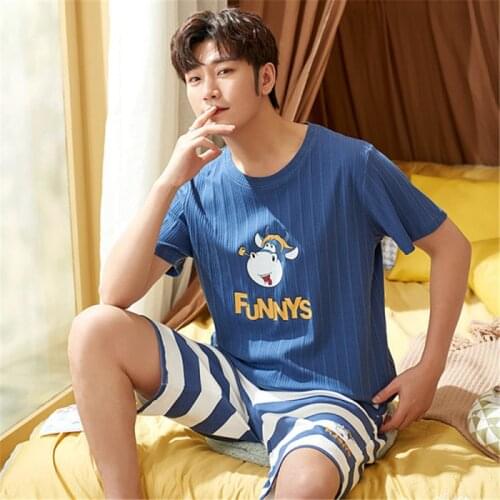 SUOCHAO Summer Men's Pajamas