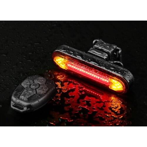 Road MTB Bike Rear LED Tail Light Wireless USB Remote Control Turn Signals Laser Night Cycling Safety Lamp Bicycle Accessoriest
