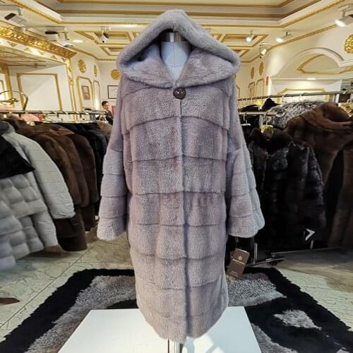 2020 winter real mink fur coat woman fashion mink fur coat High grade real mink fur coat Casual winter coat women fur WD171A