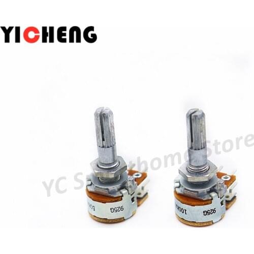2Pcs ALPS Japan RK16 type 50K 100K Volume potentiometerplum Plum blossom axis potentiometer carbon film potentiometer