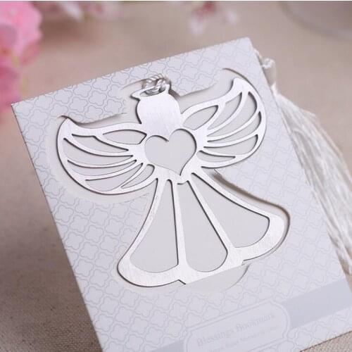 20pcs Party supplies Angel Bookmark For Baptism Baby Shower Souvenirs Wedding Favors and Gifts For Guest