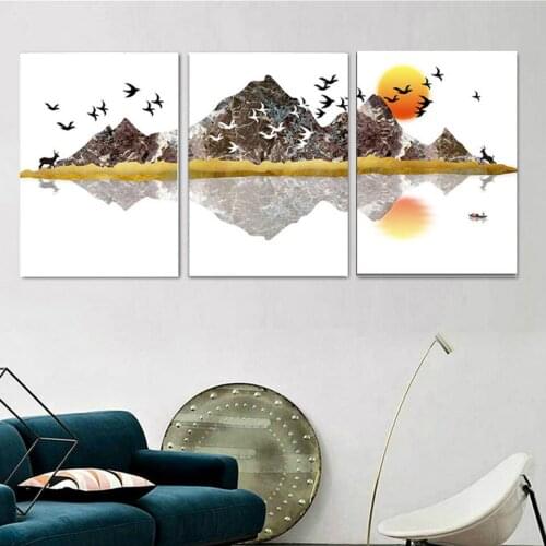 Diamond embroidery Abstract Landscape Picture diamond painting full square round diamond mosaic rhinestone home wall decor FS195