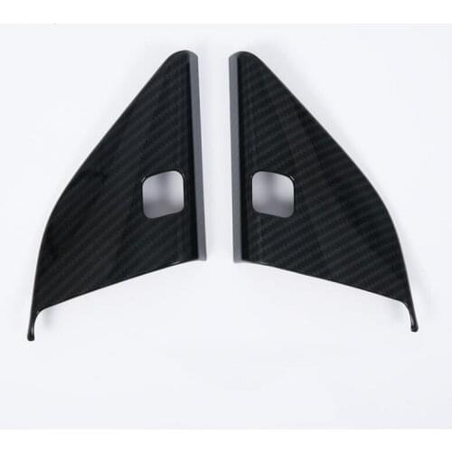 Free Shipping! For Acura TLX 2018 2PCS Carbon Fiber ABS Chrome A Pillar Tweeter Decorative Light Box Cover Trim Car Styling