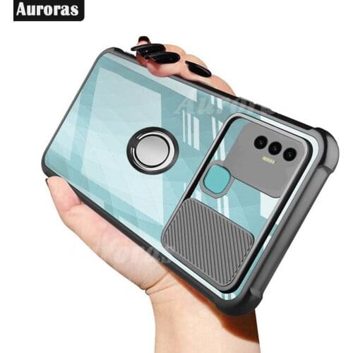 Auroras For Tecno Spark7 Pro Case Official Original Shockproof Clear With Ring Soft Frame Cover For Tecno Spark 7 P Case