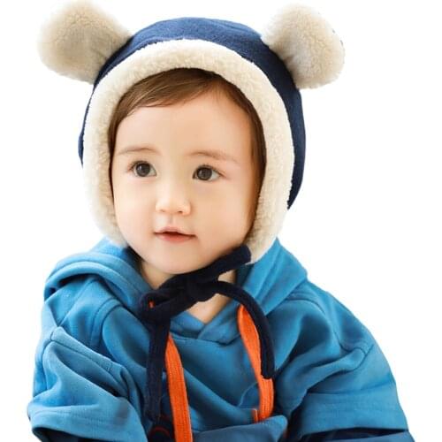 Connectyle Baby Kids Winter Earflap Hat Boys Girls Cute Causal Soft Sherpa Lined Bonnet Beanie Warm Daily Cap