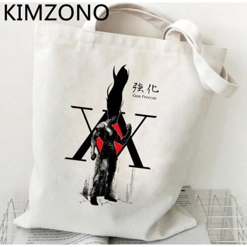 Hunter x Hunter shopping bag canvas shopper reusable shopper shopping bolsa bag shoping string reusable sac tissu