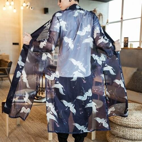Kimono cardigan men japanese obi male yukata japan kimono men japanese fashion male haori obi samurai clothing