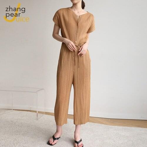 Short Sleeve Sexy Rompers Women Jumpsuit Female One Piece Outfits Female Loose Casual Jumpsuit For Women Long Pants Jumpsuit