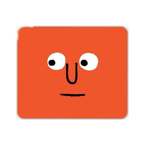 Computer Desk Mat Table Keyboard Mouse Pad Orange Face Expression Pack Illustration Personalized Non-slip Mat Gamer Mat