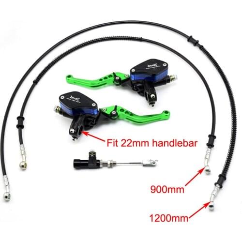 Set 900mm/1200mm hose Hydraulic Clutch Lever Brake Master Slave Cylinder Knitting oil hose 125cc~ 250cc Dirt Pit Bike Motorcycle