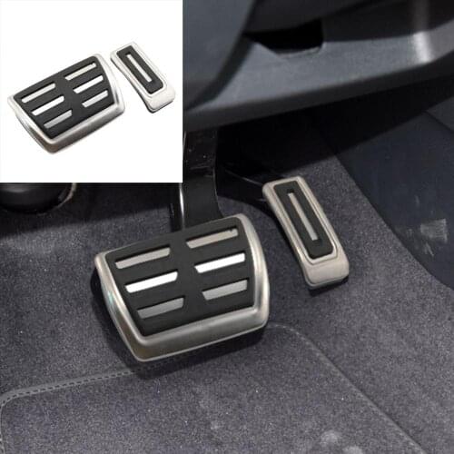 For Volkswagen Multivan Caravelle T6T5 No Drill Anti slip Stainless steel Pad Fuel Accelerator Gas Brake Pedal Cover Accessories