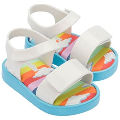 2021 New Mini Melissa Girls Summber Sandal Princess Fashion platform shoes Childrens Beach Shoes Kids Jelly Sandals HMI049