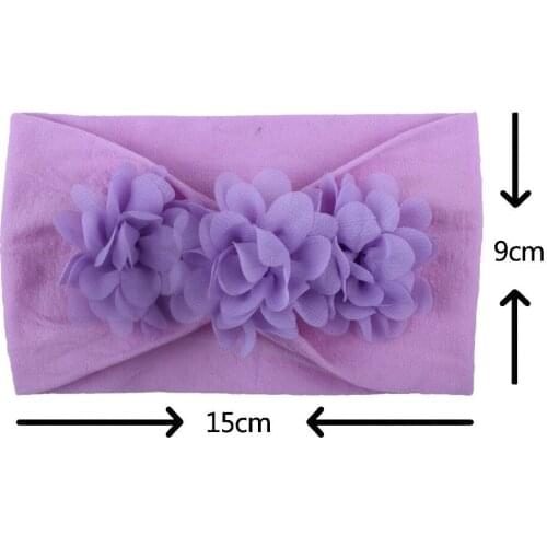 3D Floral Toddler Girl Kid Baby Big Bow Hairband Cute Headband Stretch Turban Knot Head Wrap