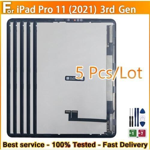 5Pcs/lot Original For iPad Pro 11 inch 3rd Gen 2021LCD Display Screen A1980/A1979/A1934 LCD Assembly Digitizer Touch Panel