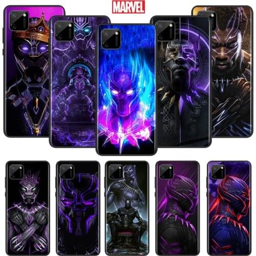 Marvel Cool Man Panthers For OPPO Realme Narzo 20 C2/3/11/12/15/17 X2 X3 X7 XT X50 Q2 Q2i V3 V5 V15 Pro Black Phone Case